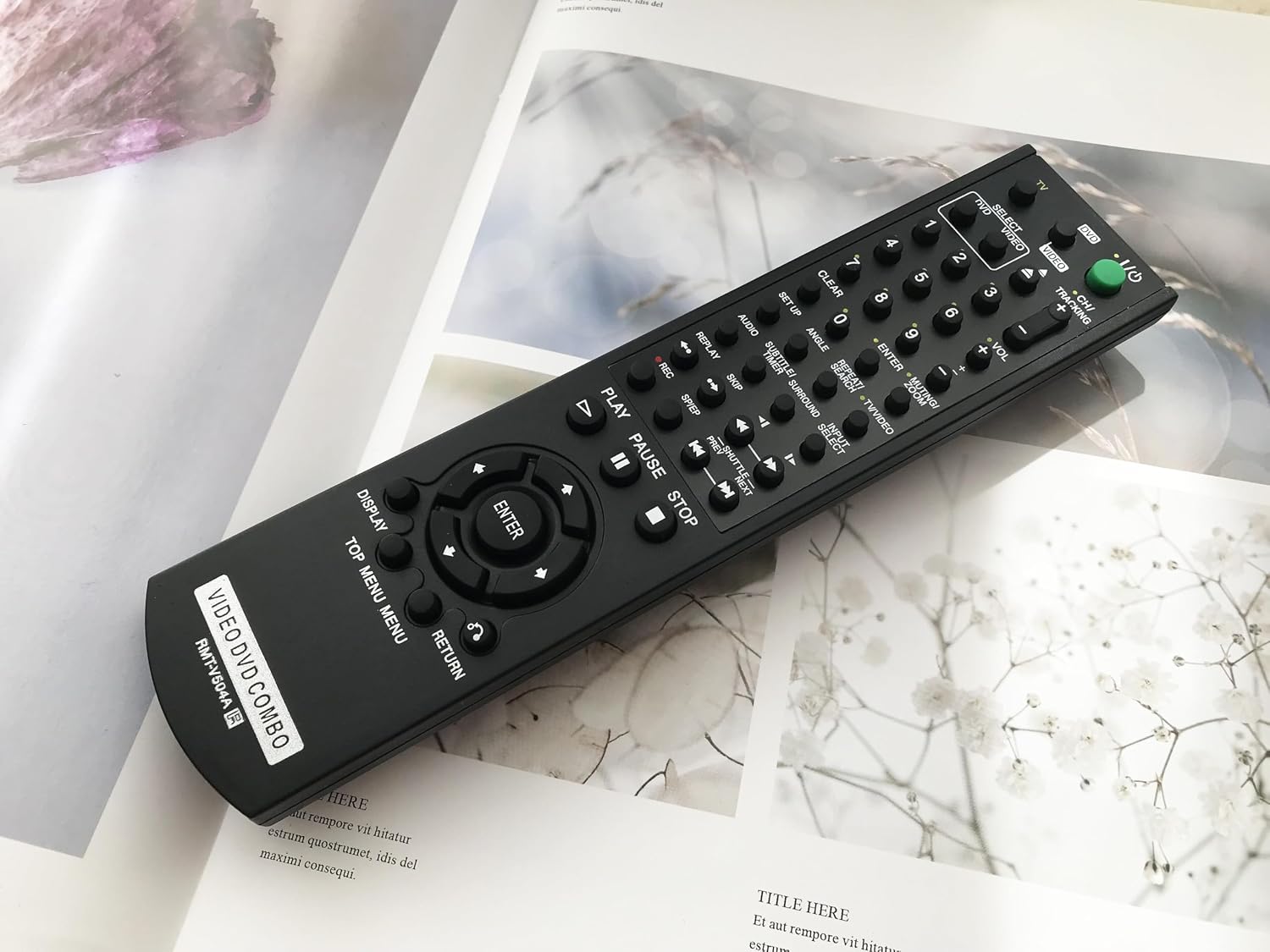 Replacement Remote Control for Sony DVD/VHS Combo Player SLV-D370P SLV-D380P SLV-D350P SLV-D360P SLV-D500P SLV-D281P SLV-D300P SLV-D560P