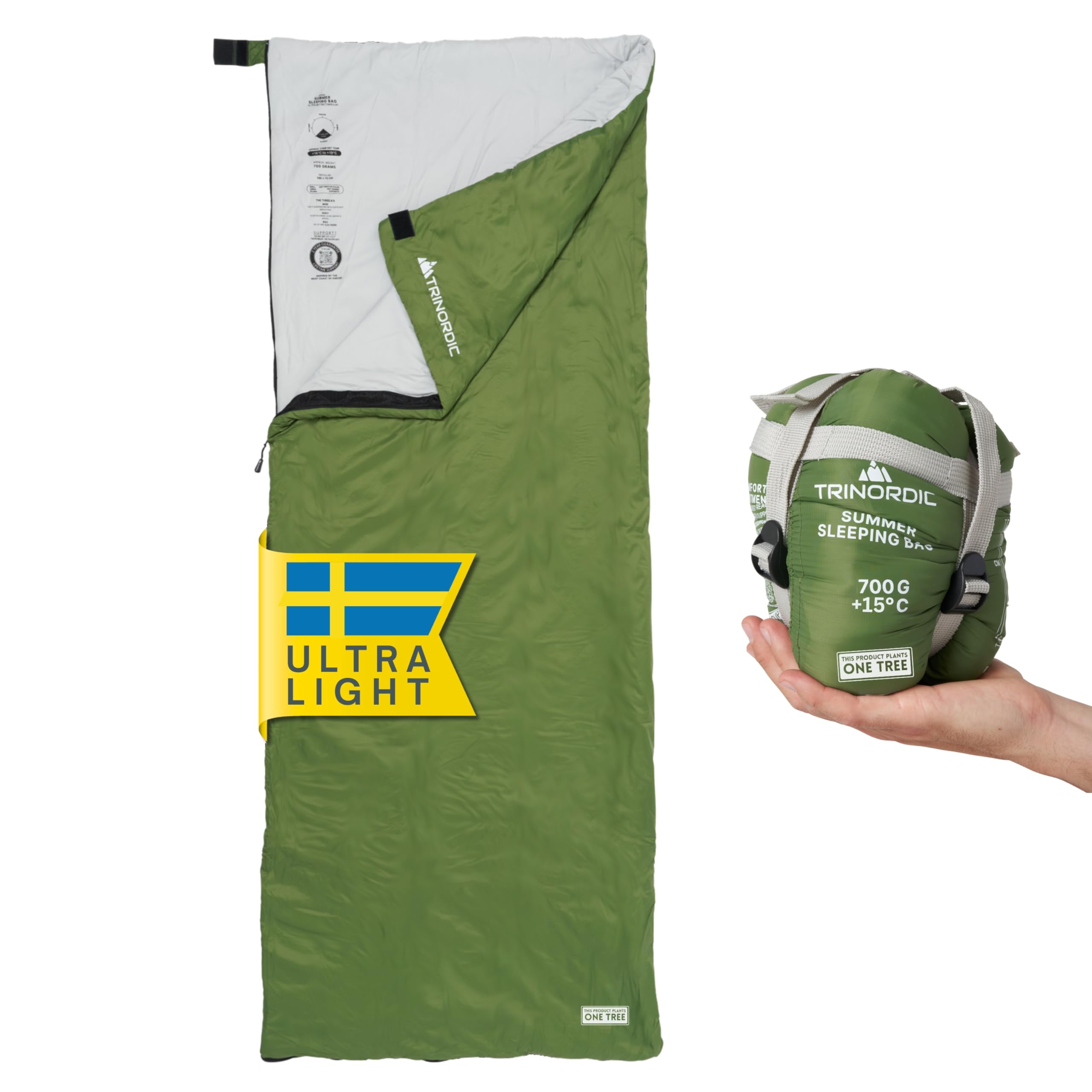 TRINORDIC 700g Ultraleichter Deckenschlafsack