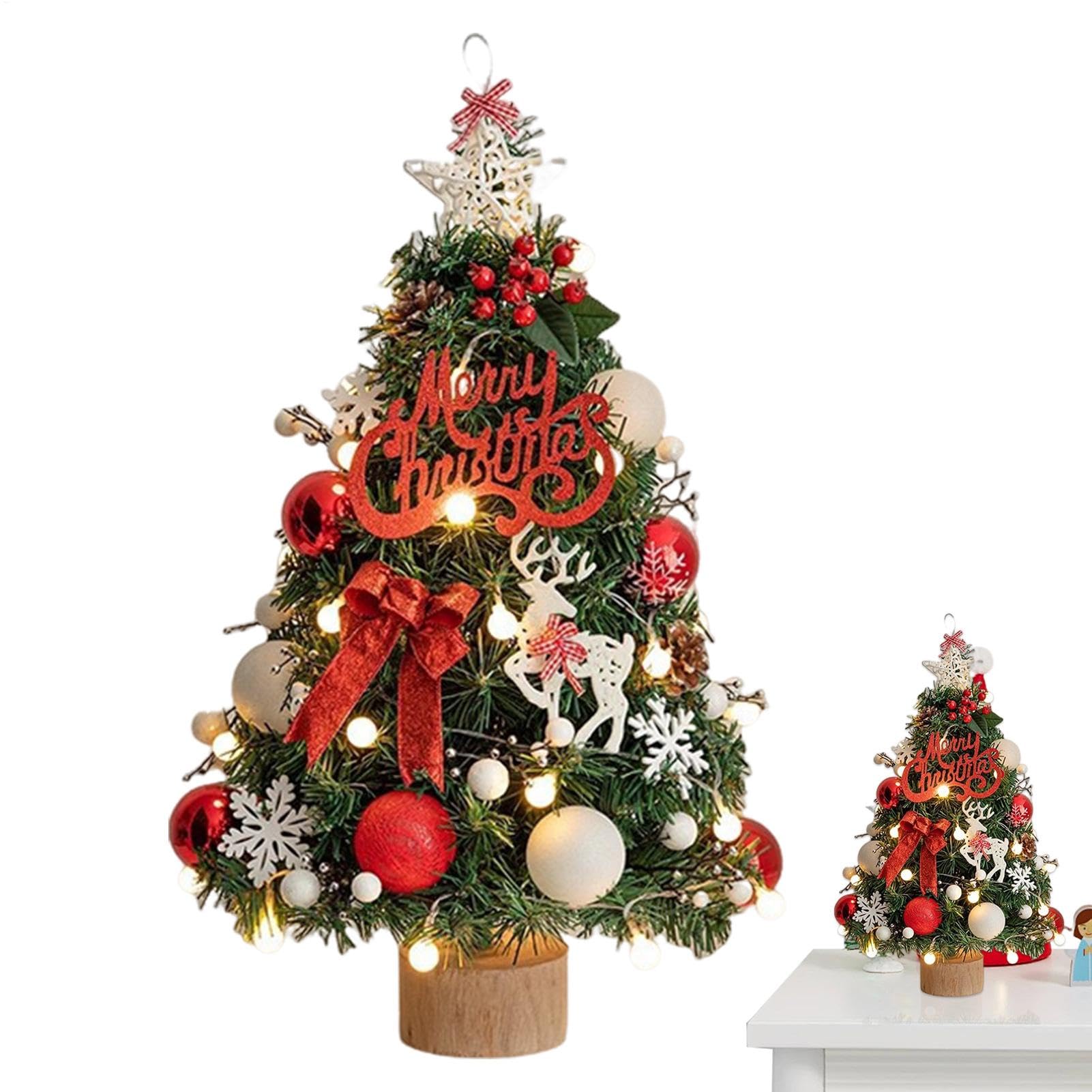 Árbol Navideño Artificial 45 cm Decoración Artesanal Navideña De Mesa para