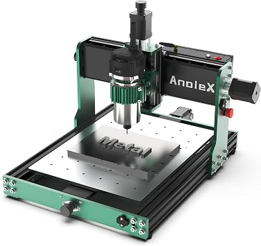 CNC Router Machine 3030-Evo Max, All-Metal XYZ Axis Dual Steel Linear Guides with 800W Trimmer Router, ideal for Cutting Aluminum, Brass, Stainless steel, Wood, Acrylic, MDF, Plastics