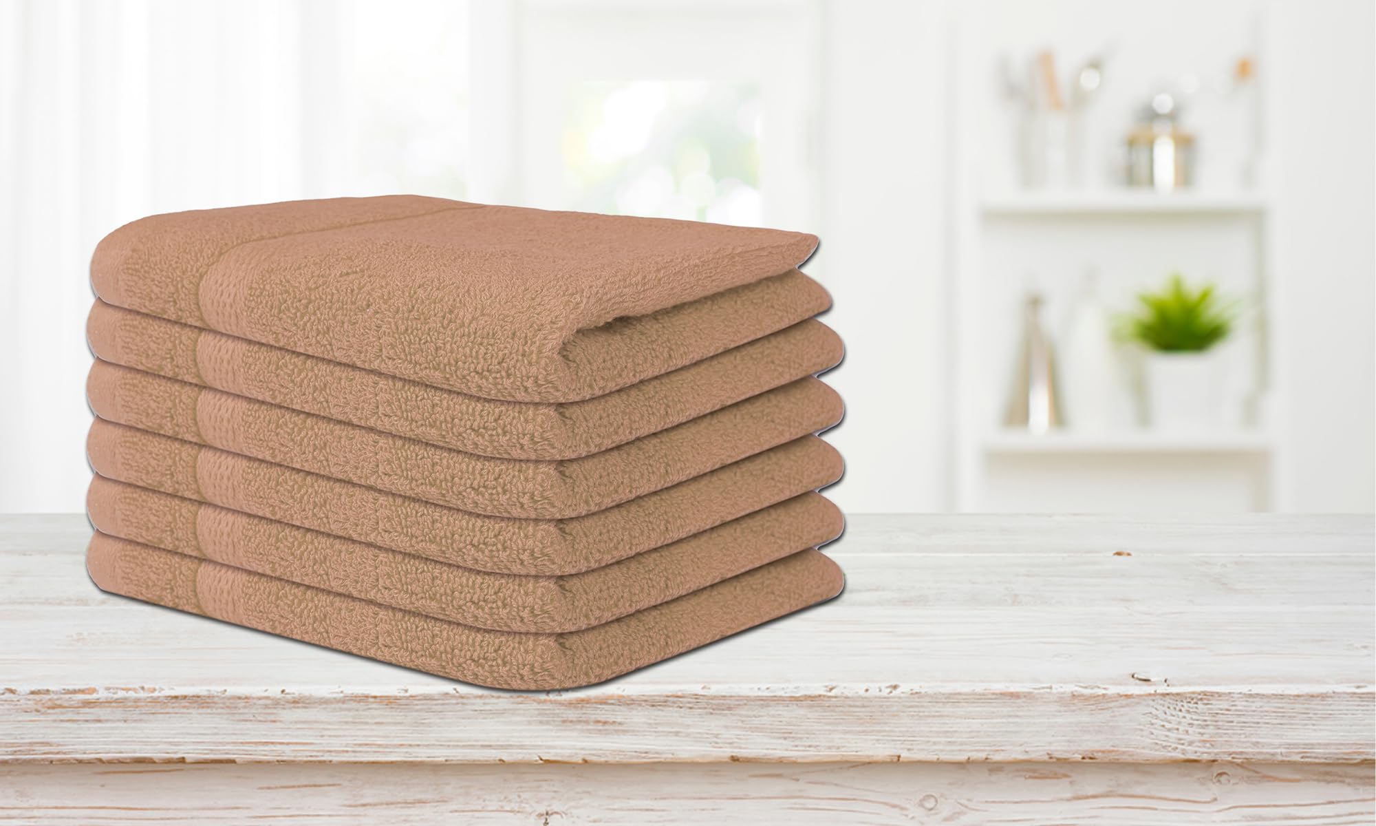 Lenenz 12 Pack Soft Washcloths – Plush Cotton 13x13 Inch For Face, Body & Baby