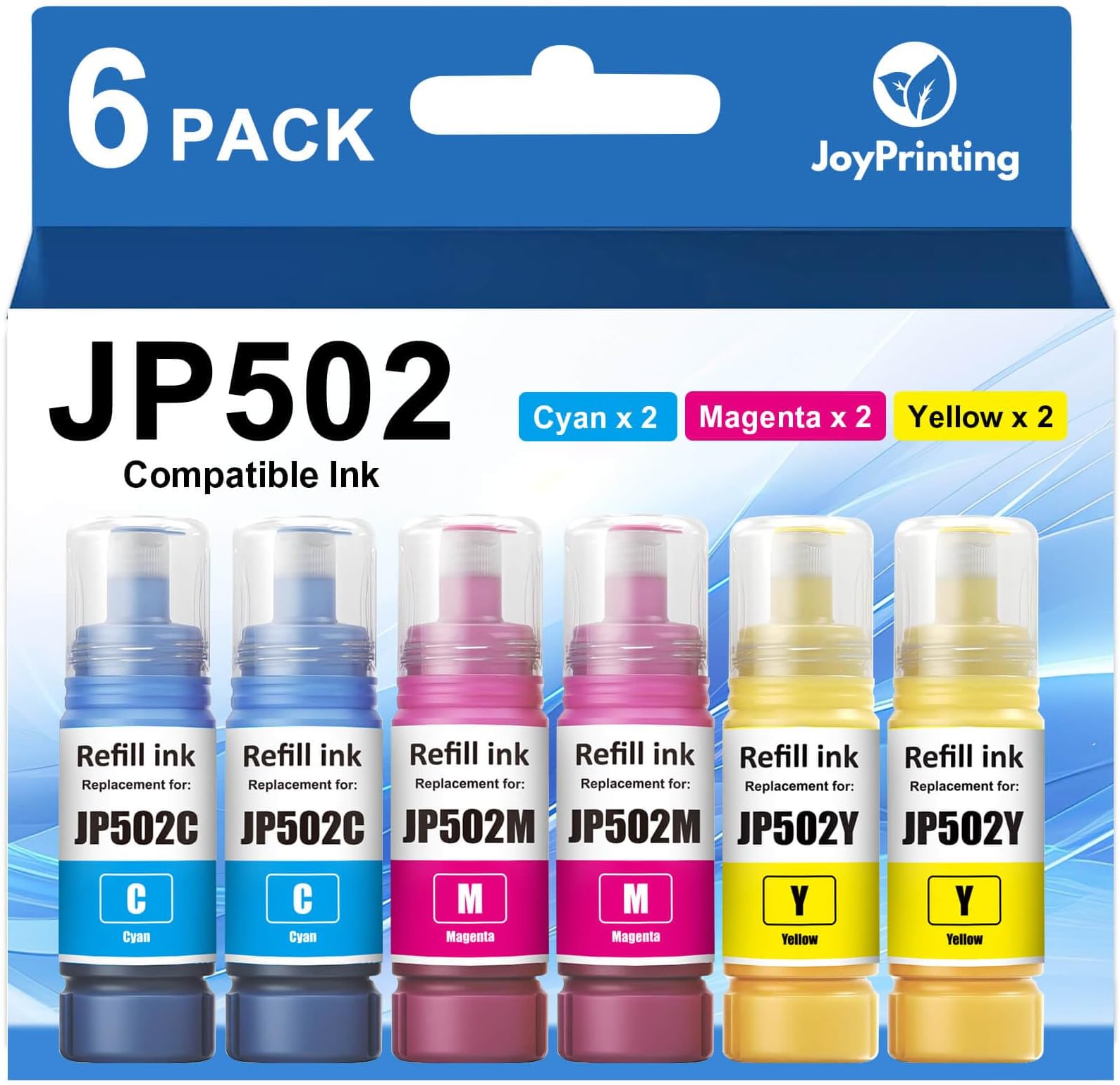 Bottiglia Inchiostro Nero Vivid Colors VC 502 Per Stampanti Epson EcoTank ET-2850/3830/3850/4850
