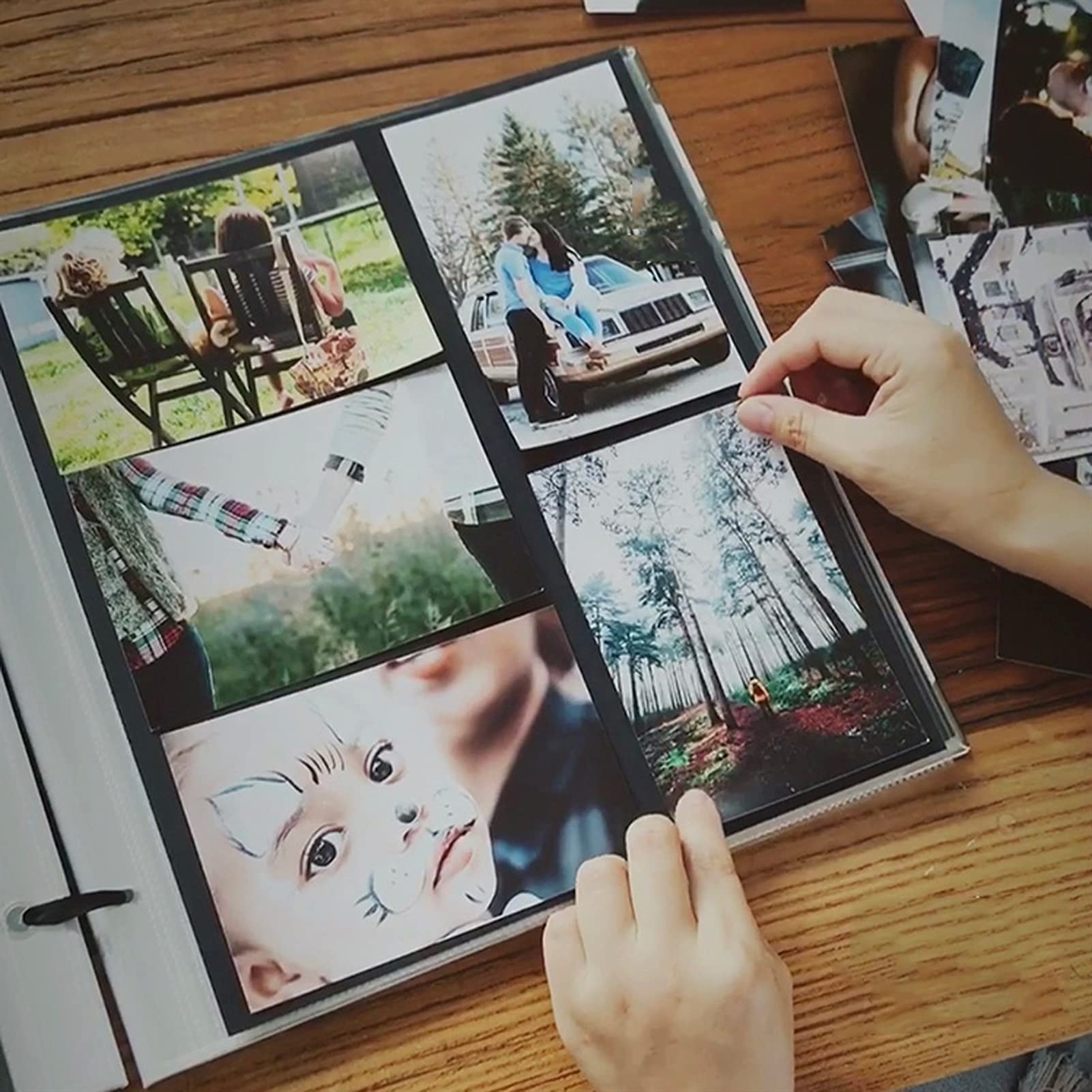 Amazon.co.jp: フォトアルバム レトロなフォトアルバム大容量DIY