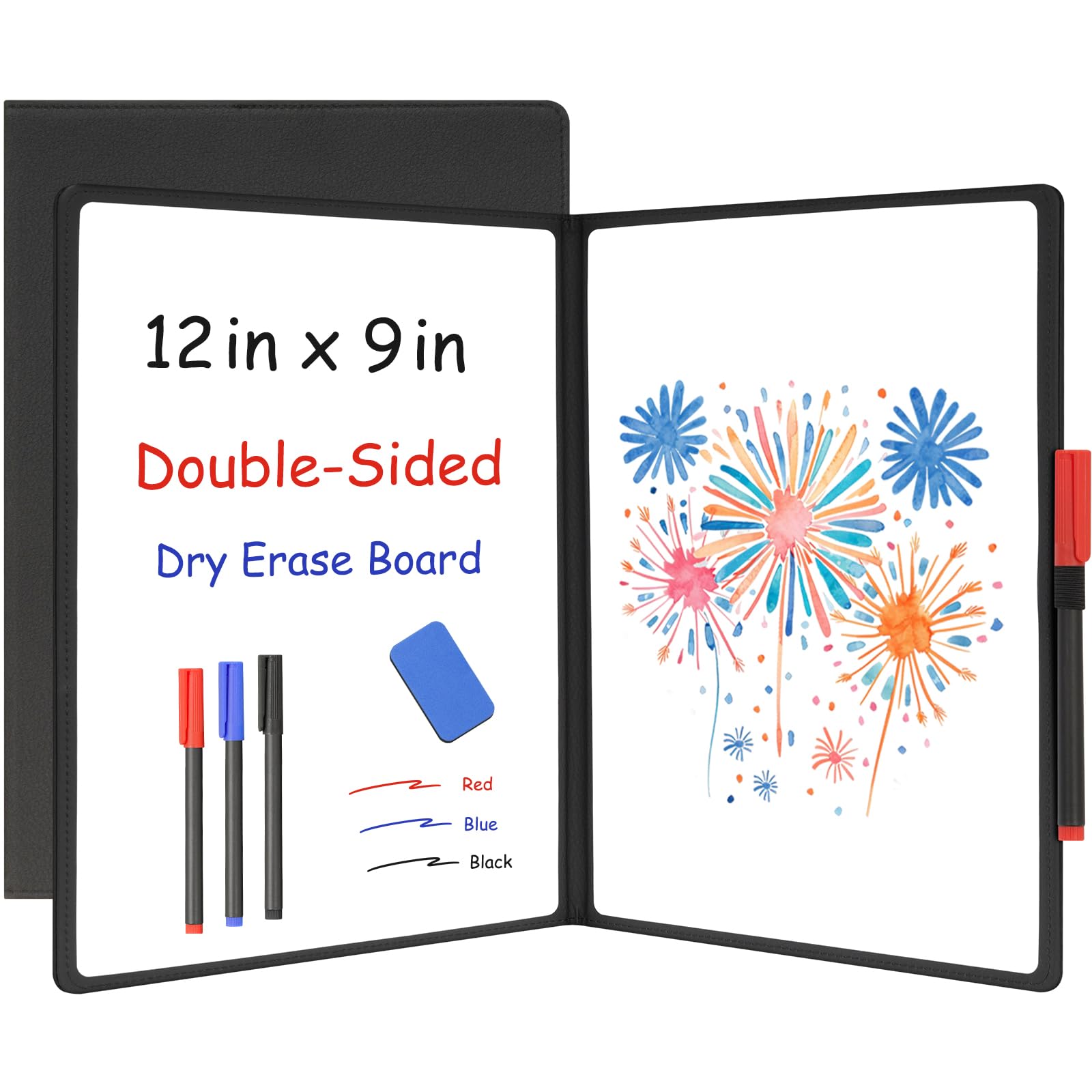 Tableau blanc pliable et réutilisable WALGLASS avec surface double face effaçable à sec sans trace - 8