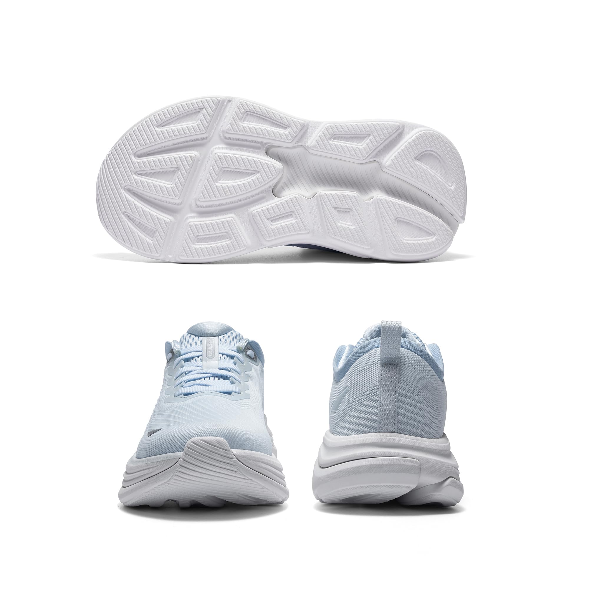 ALLSWIFIT Damskie buty do chodzenia, poduszka do biegania, tenisówki, antypoślizgowe, wygodne, oddychające, trening, siłownia, sport, sportowe, modne trampki, NIEBIESKI, 40 EU