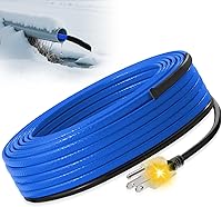 MAXKOSKO 30 Ft Self-Regulating Sewage Pipe Heating Cable - Fluoropolymer Corrosion-Proof for Sewer, Sump, Drain & Wastewater Freeze Protection