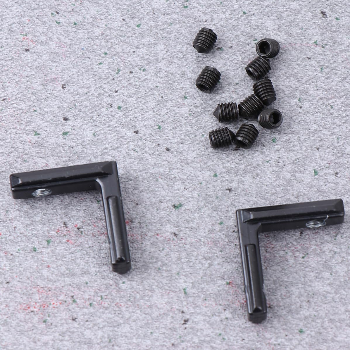 20pcs Black T Slot Aluminum Alloy Bracket L Shape Connector