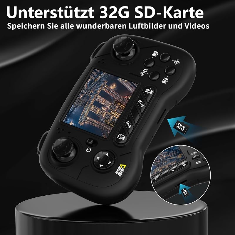 Toladrone TD31LCD Drón Beépített LCD Kijelzős Távirányítóval - Kefenélküli Motorral, Állítható Kamerával, Valós Idejű Képátvitellel, Kezdőkn