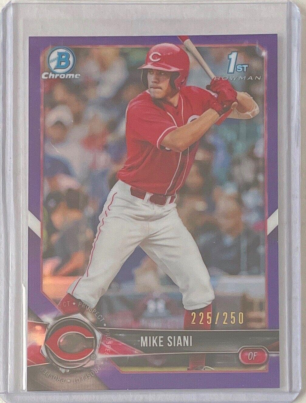Mike Siani 2018 Bowman Chrome 1st Prospect Refractor #d 225/250 - Baseball Cards
