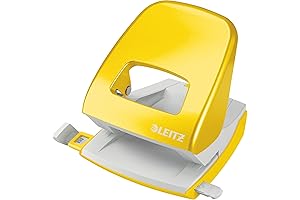 Leitz WOW 30-Sheet Hole Punch with Variable Guide Bar