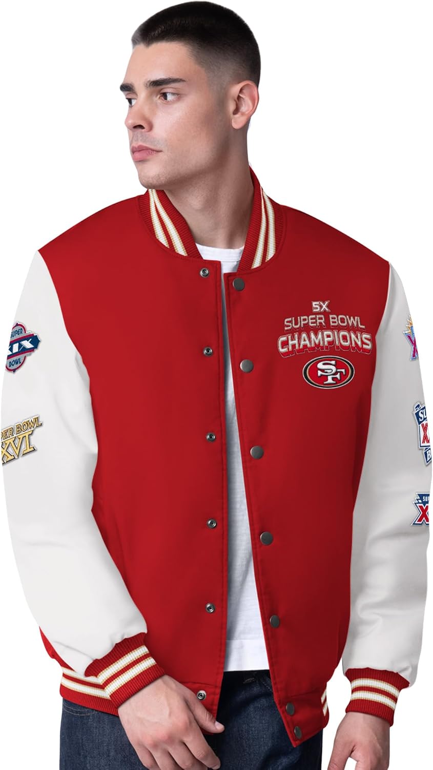 Pro Football Men's Change Up Super Bowl Champions Commemorative Varsity Jacket