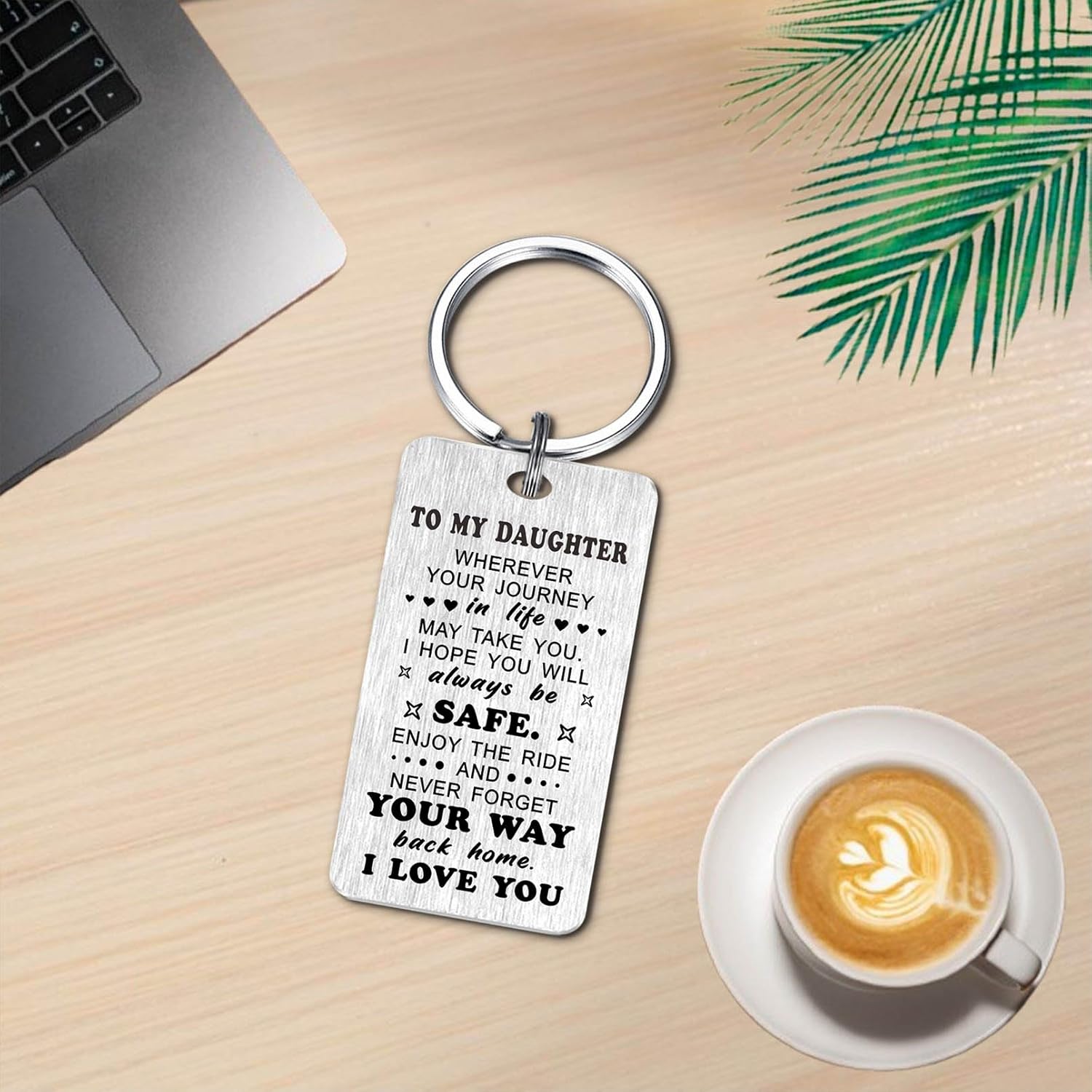 CPLJW Drive Safe Keychain Gifts for Daughter - Daughter Gifts from Mom, Adult Girl Gift for Birthday Mothers Day Valentines - Image 6