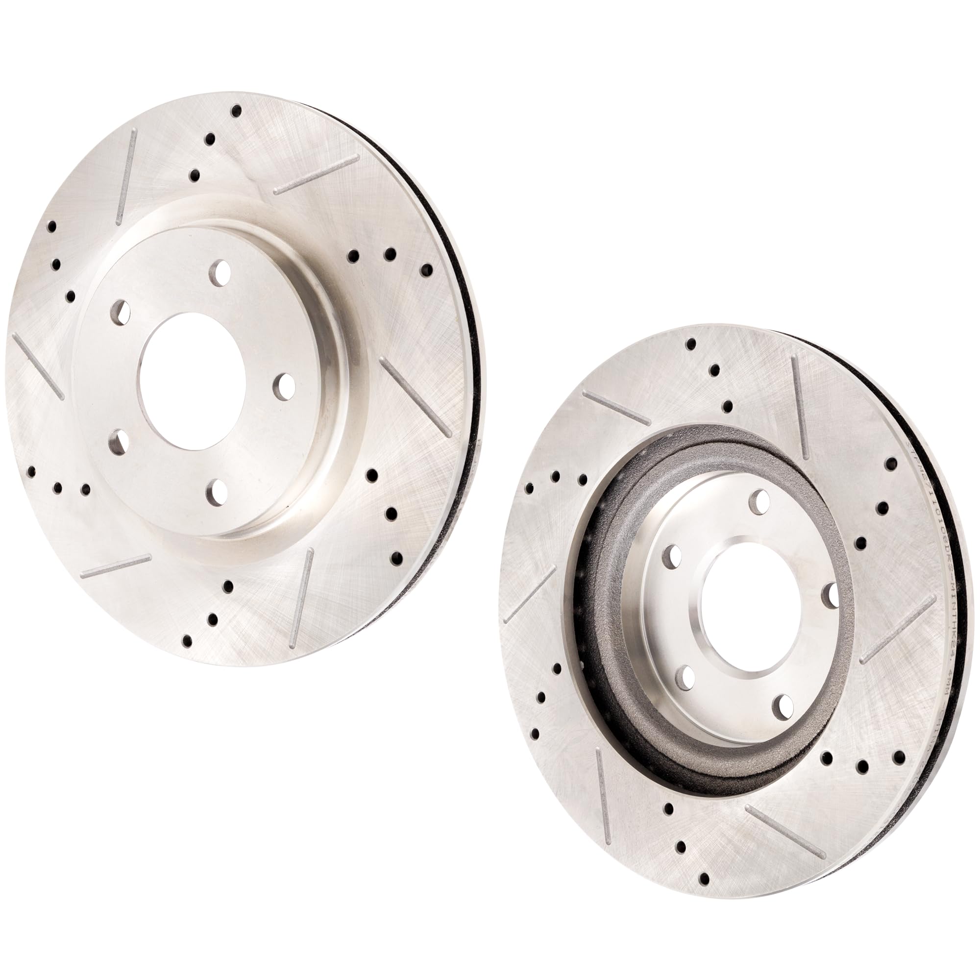 Brake Disc Front Compatible with 2007-2017 Jeep Compass, Fits 2007-2017 Jeep Patriot & 2011-2014 Chrysler 200 2-Wheel Set