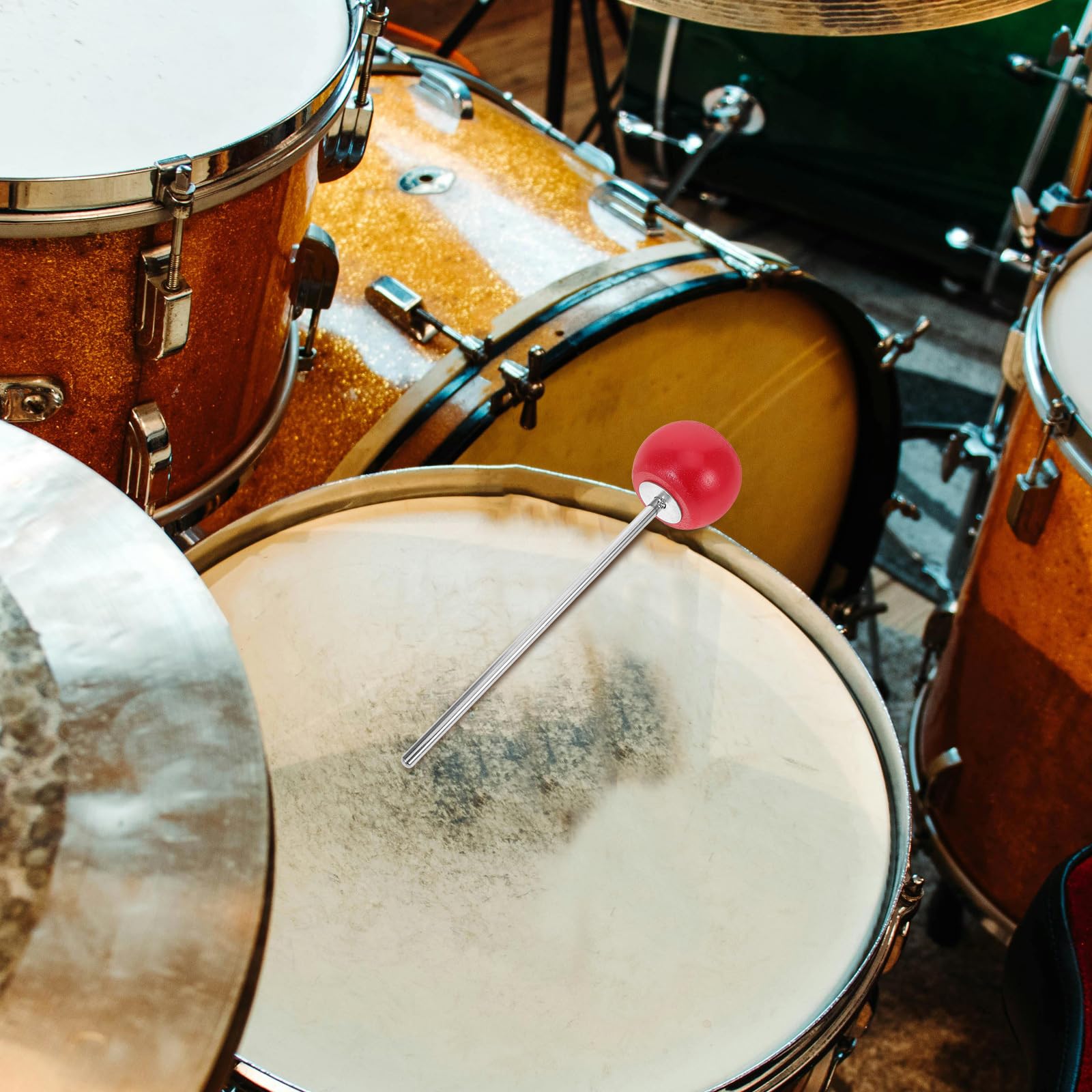 Toyvian Battente per Pedale della Batteria Testa in Legno Parte di Ricambio per Strumento Percussione Accessorio per Esibizioni Musicali Compatibile Vari Tipi di Batterie e Percussioni