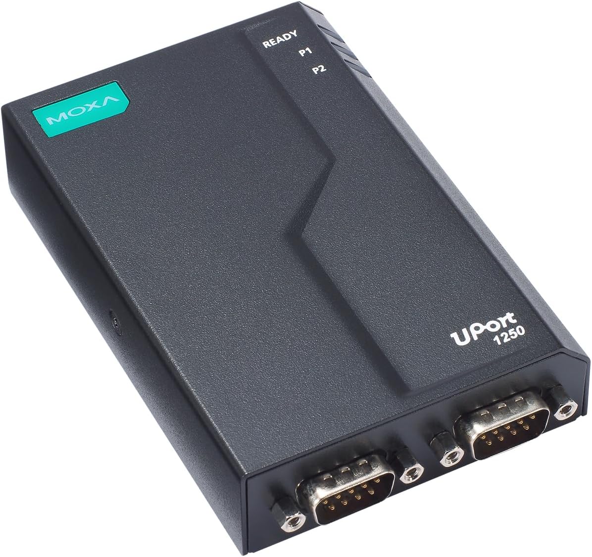 Moxa UPort 1250-G2 2-Port RS-232/422/485 USB-to-Serial Converter, 0 to 60°C Operating Temperature