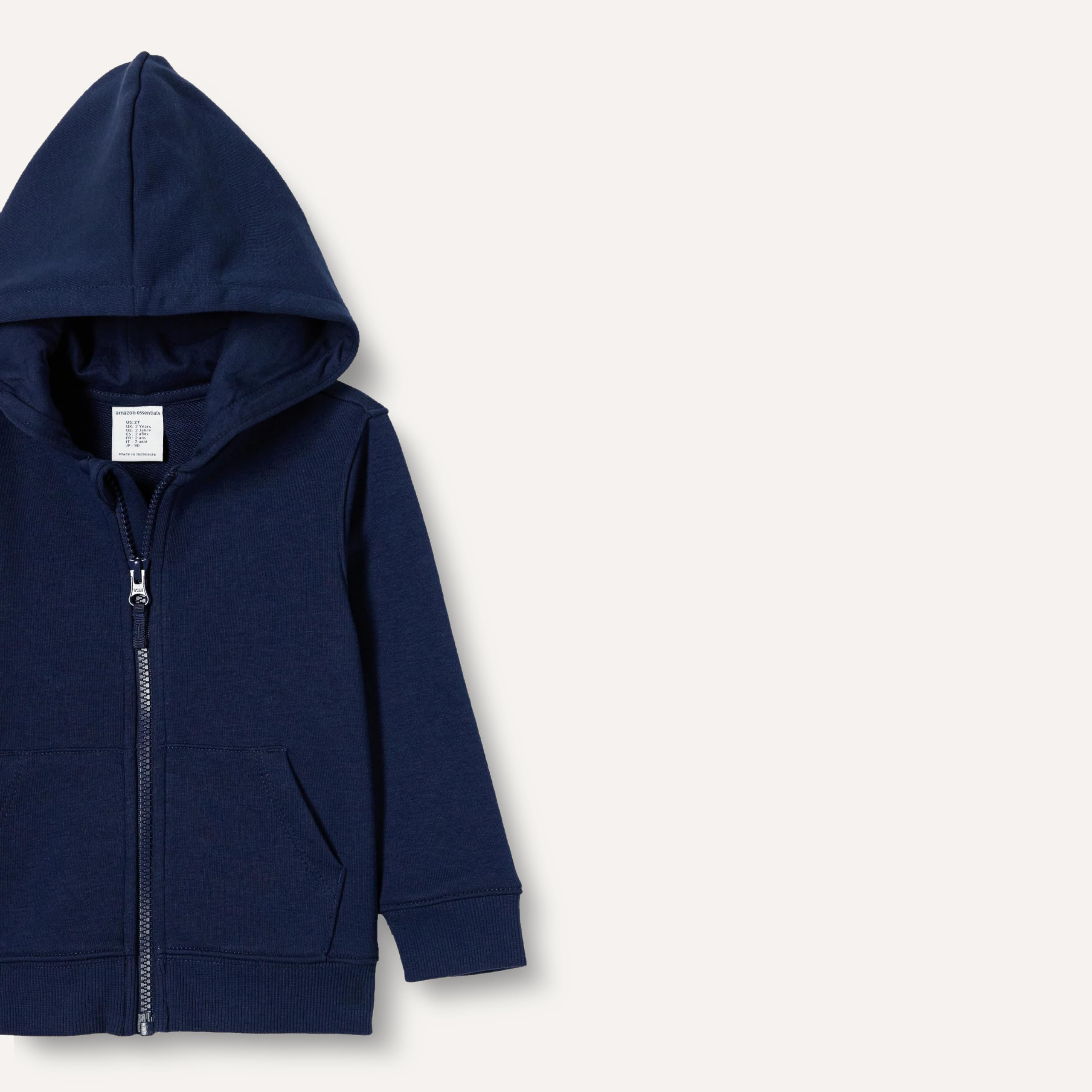 Amazon Essentials Sudadera con Capucha y Cremallera de Felpa de Rizo Unisex Bebé y Niños Pequeños, Paquetes Múltiples