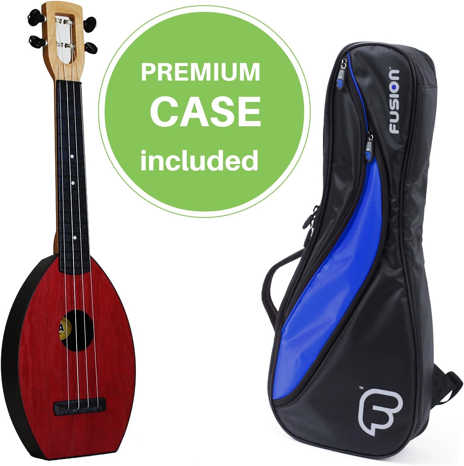 FLEA Ukulele (RED, Concert) + Fusion Gig Bag