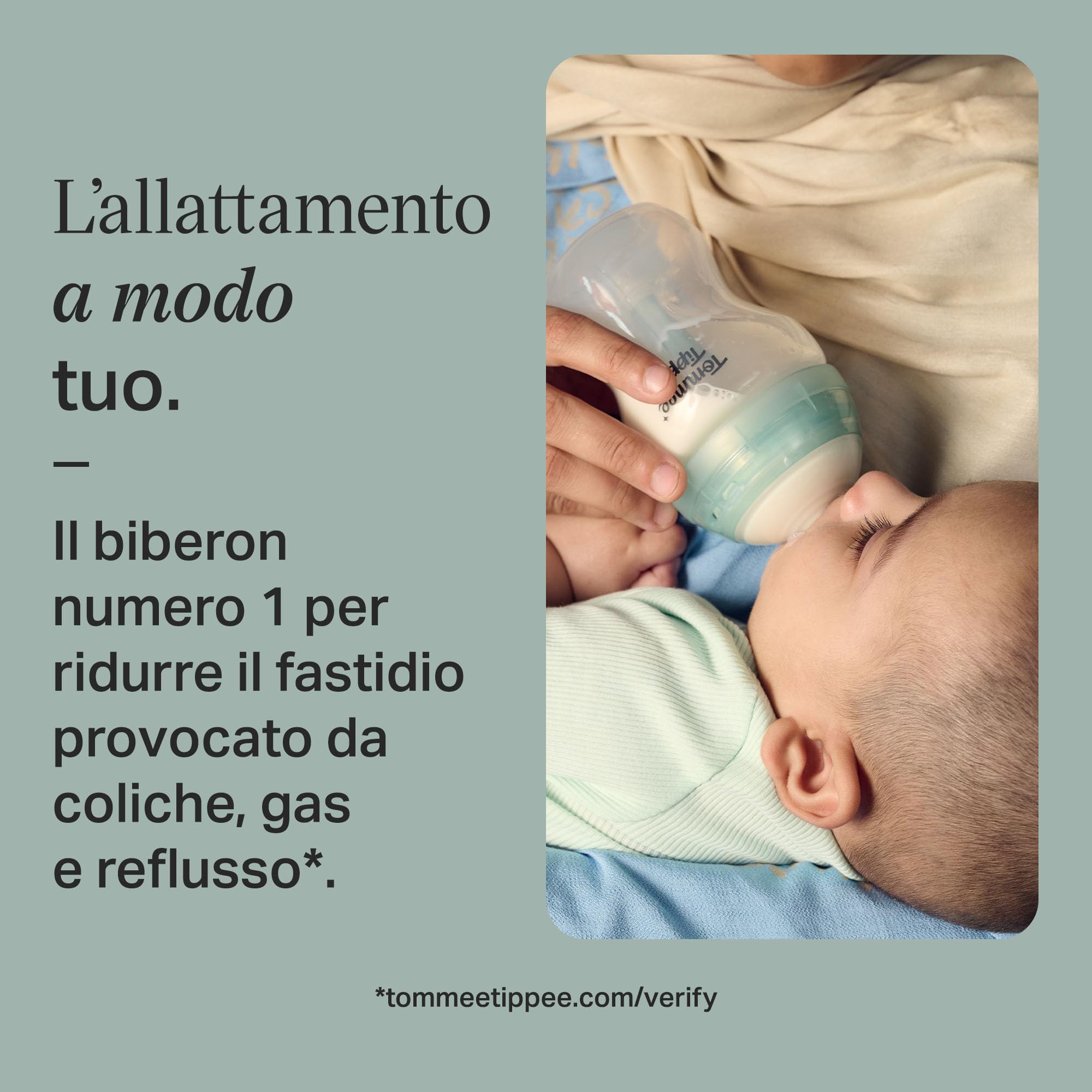 Tommee Tippee biberon anti-colica, 260ml, con tettarella simile al seno materno, cannuccia anti-colica ventilata, autosterilizzante, 3 pezzi