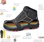 SAFETOE Welding Boots for Men Composite Toe Safety Boots Fire Resistant Welding Boot 300℃Heat Resistant Welder Working Boots