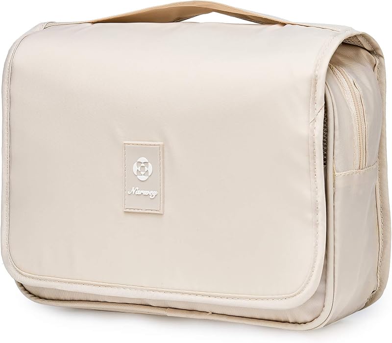 Narwey Neceser de viaje pequeño colgante para mujer, bolsa de viaje para artículos de tocador, organizador de bolsa de maquillaje, bolsas de cosméticos para niñas