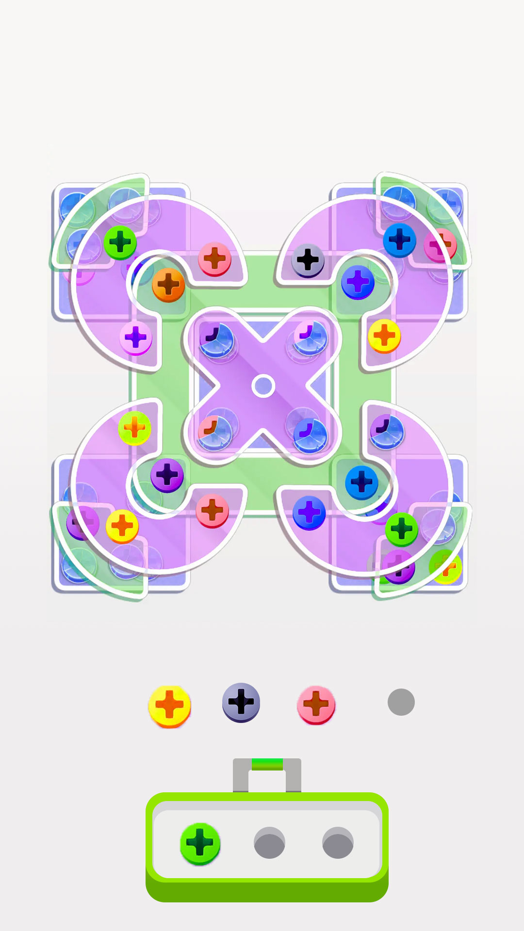 Screw Pin Master Jam Puzzle: Nuts and Bolts Color Match