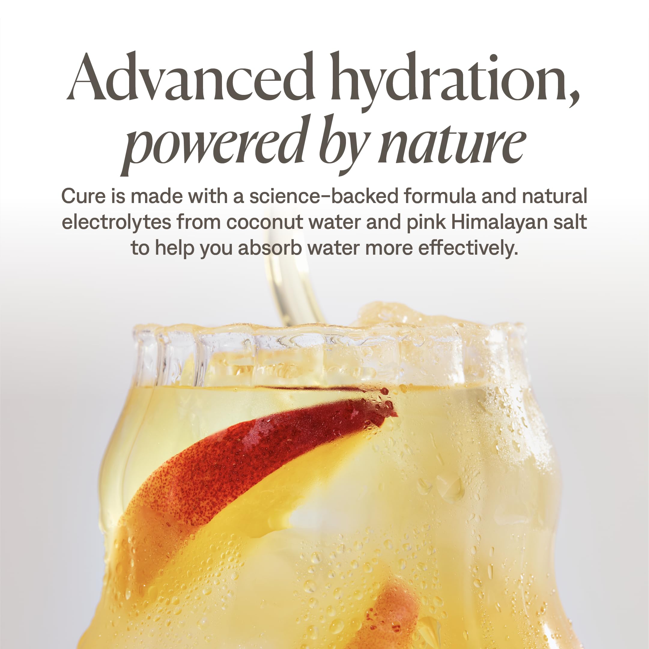 Cure Hydration - Electrolyte Drink Powder Peach Mango 14 Packets — Amazon image 3