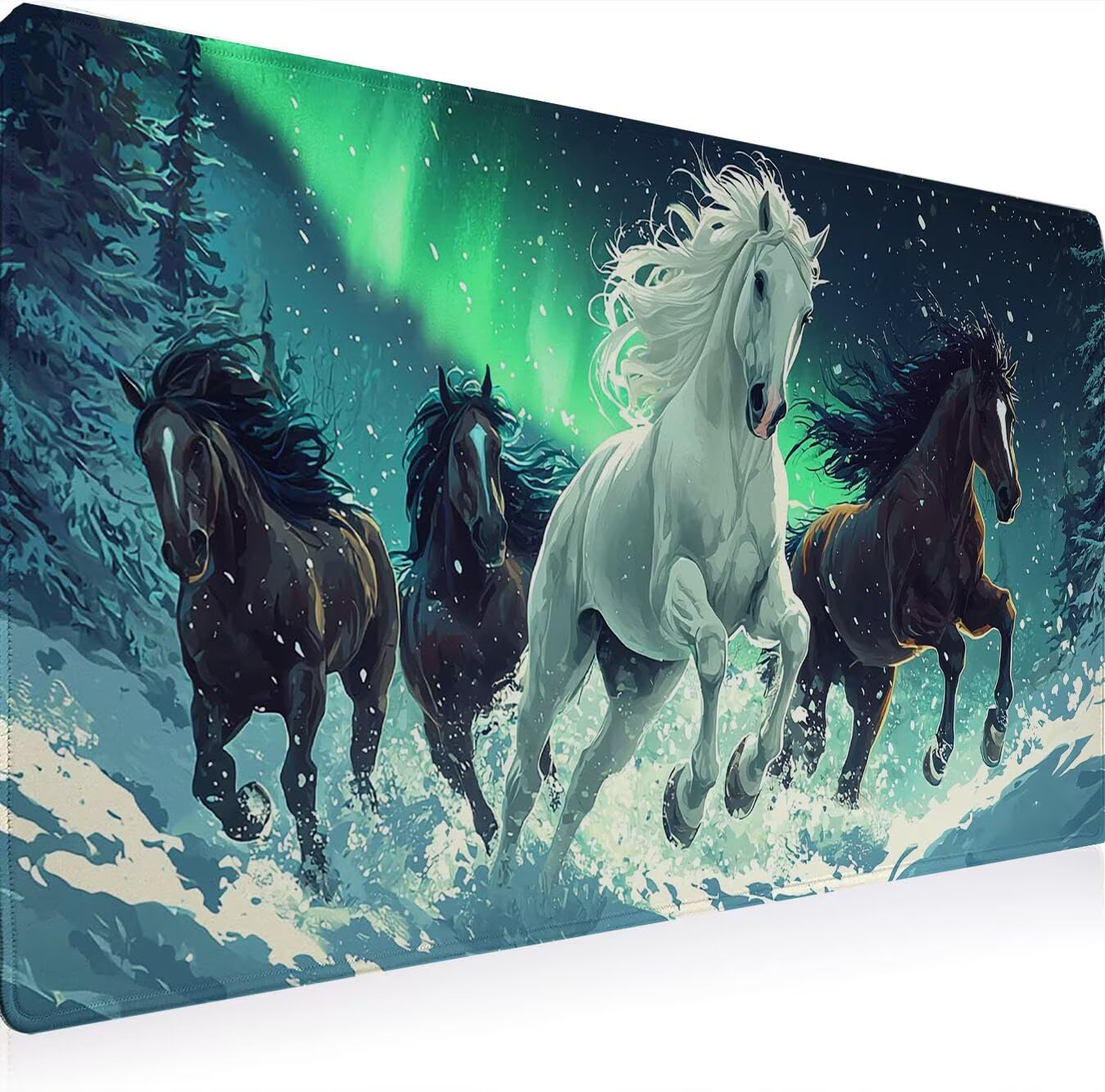 Podkładka pod mysz, podkładka pod mysz XXL 1200 x 600 mm podkładka pod mysz dla graczy, wodoodporna gumowa podstawa, duża podkładka pod mysz do gier na biurko szyte krawędzie wodoodporna