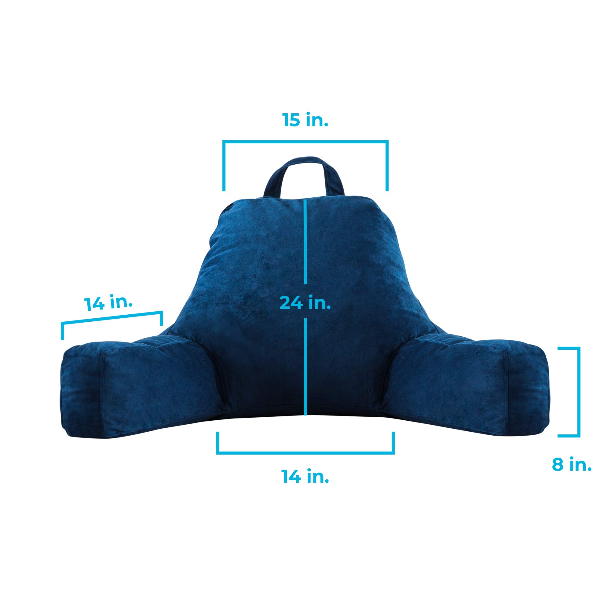 Linenspa Soft Velour Cover Shredded Foam Pillow with Neck Extra Large