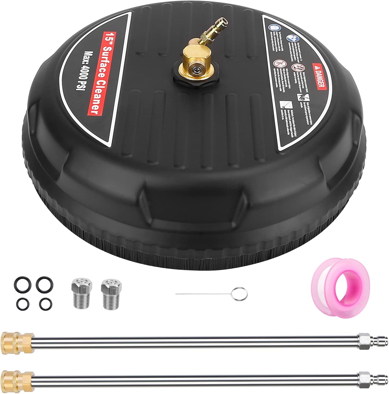 KOCASO 15" Pressure Washer Surface Cleaner, 4000 PSI Power