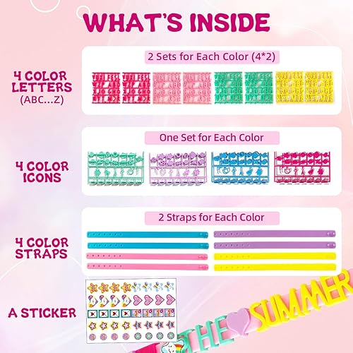 Miniatura 3 de Kit de fabricación de pulseras de la amistad para niñas, regalos de Navidad, kits de arte y manualidades para niños, kit de fabricación de joyas de