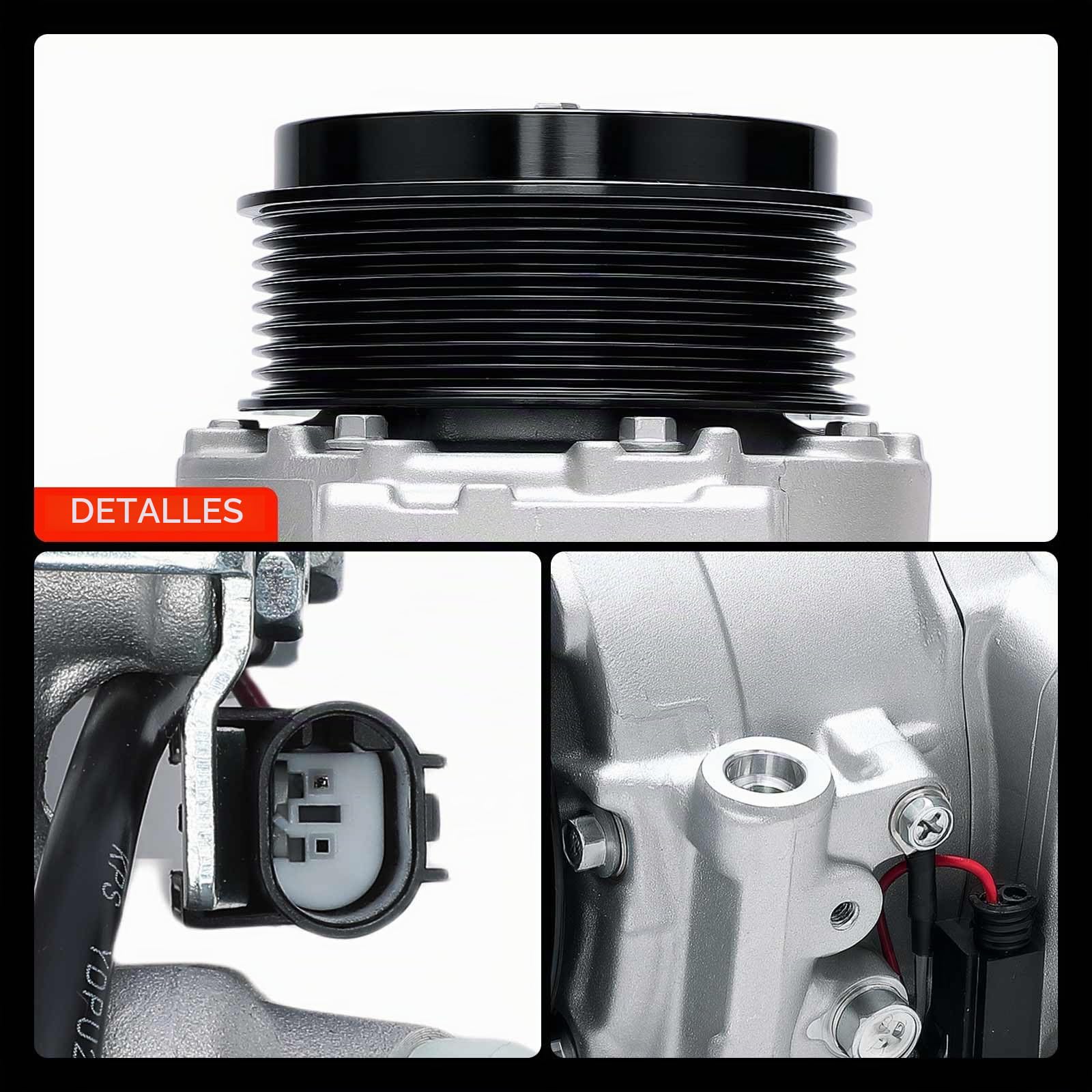 Frankberg Compresor de aire acondicionado con embrague, diésel, 0022305311 | Compatible con: Clase R V251 W251, Clase M W164, Clase GL X164