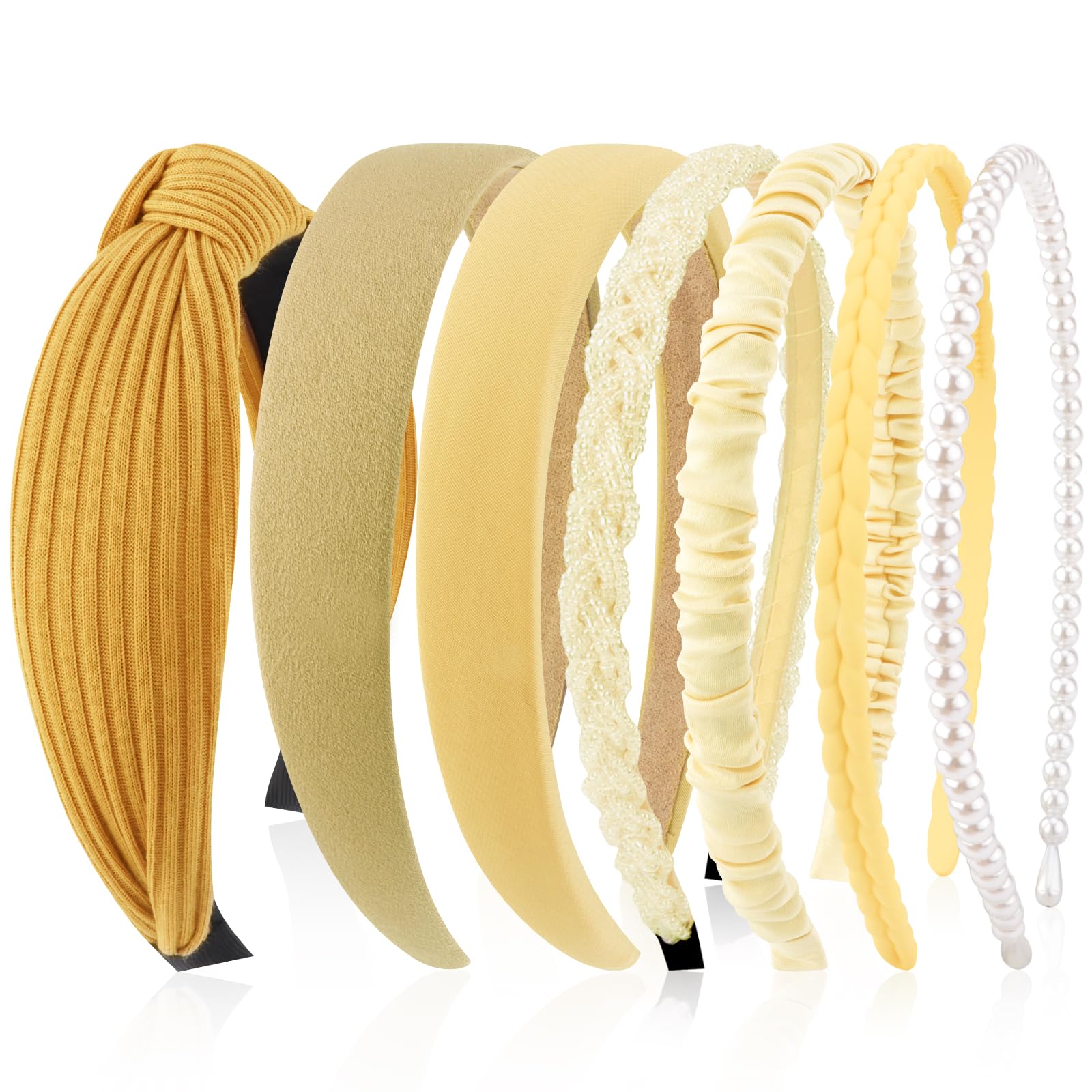 Amazon.com : VELSCRUN Headbands for Women 7 Pcs Different Yellow