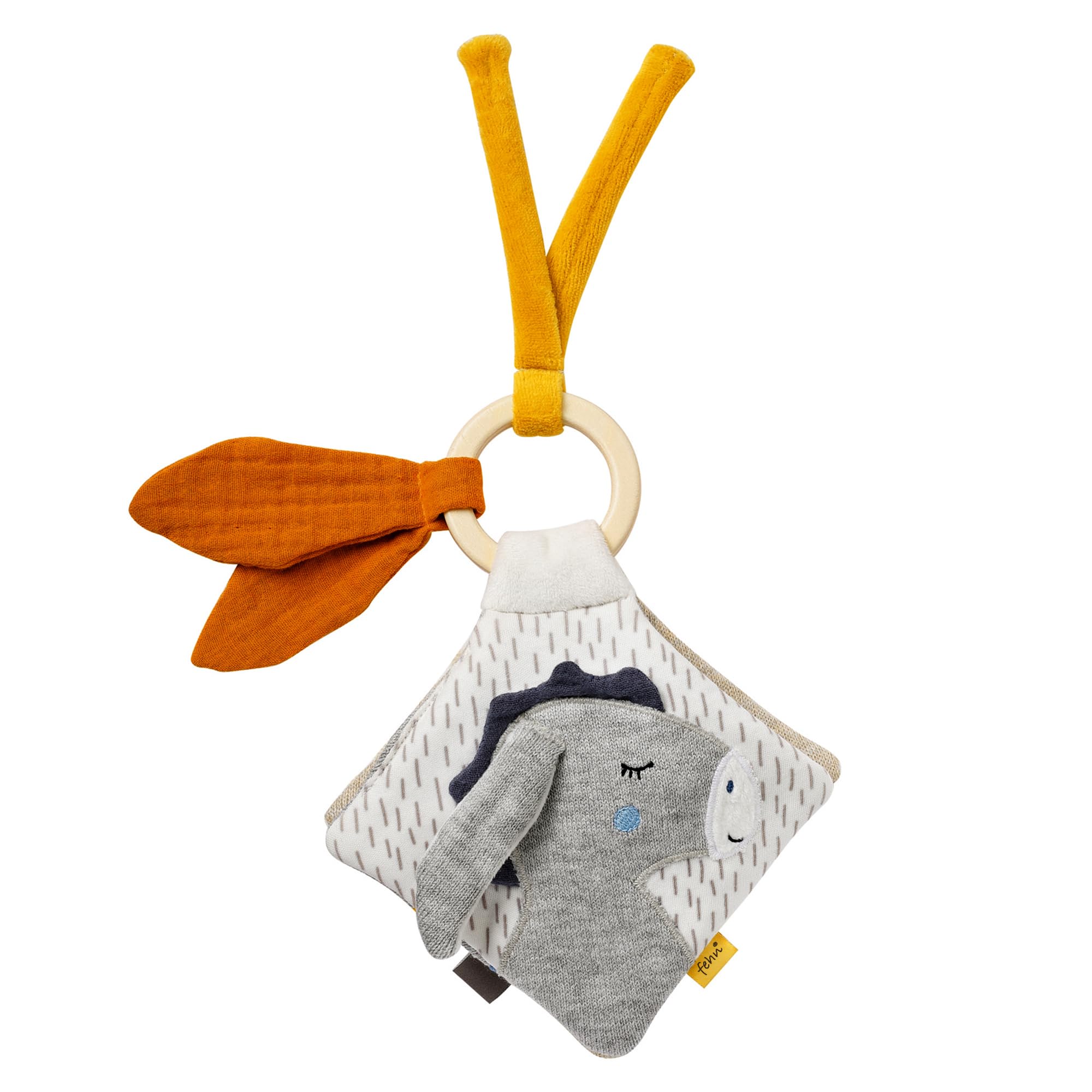 Fehn 00052183 Teddy And Cloth Book, Multicoloured