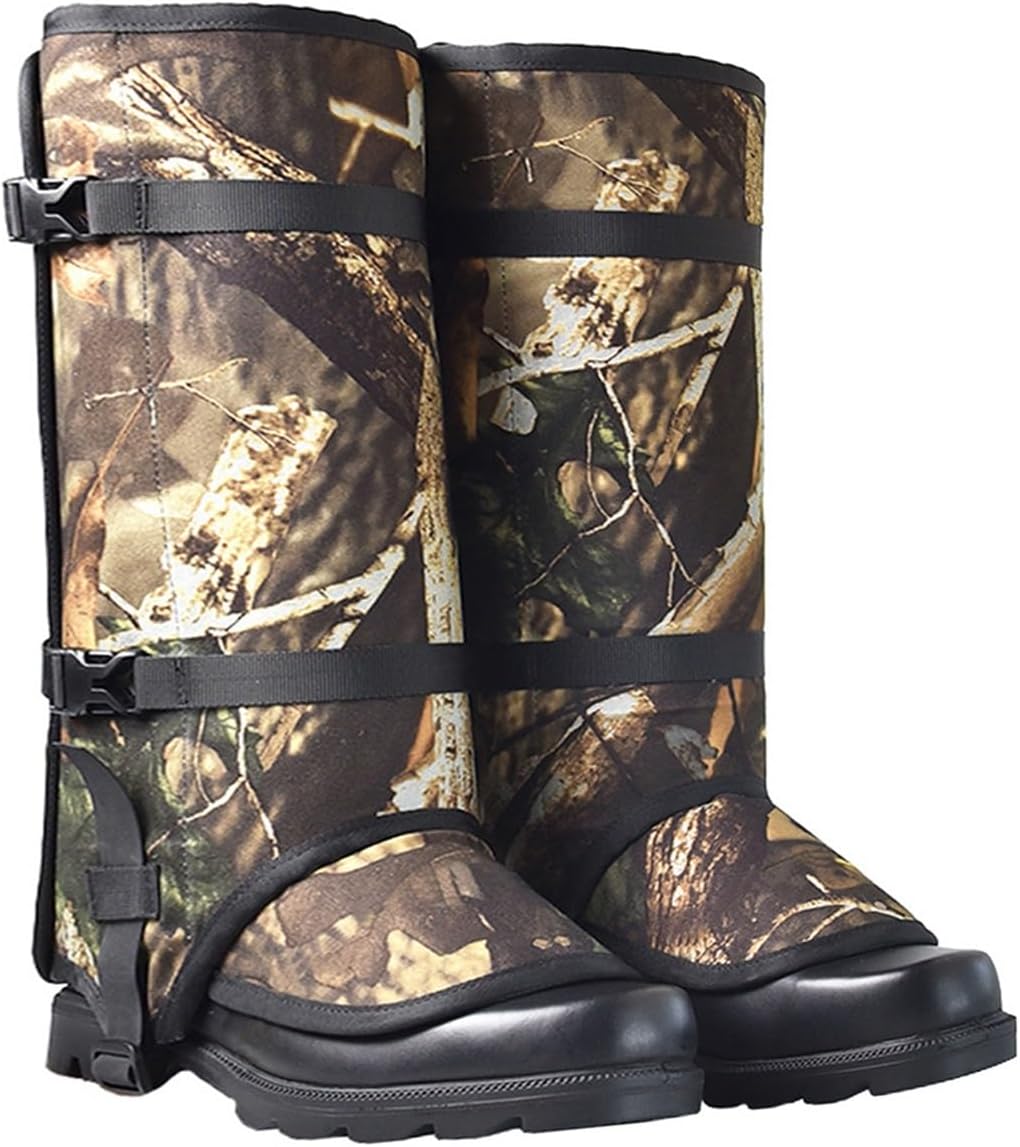Leg Gaiters, Thickened Snake-Proof Snowshoe Gaiters, Outdoor Gaiters, Suitable for Camping, Mountain Climbing, Outdoor, Hunting, and Any Bad Weather