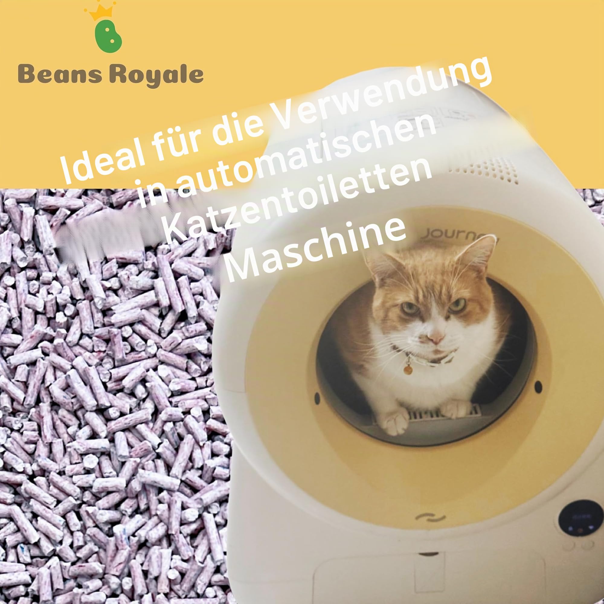 Tofu Katzenstreu, klumpendes Kätzchenstreu, spülbar, Erbsfaser, staubfrei, geruchskontrollierend, geringe Spurung