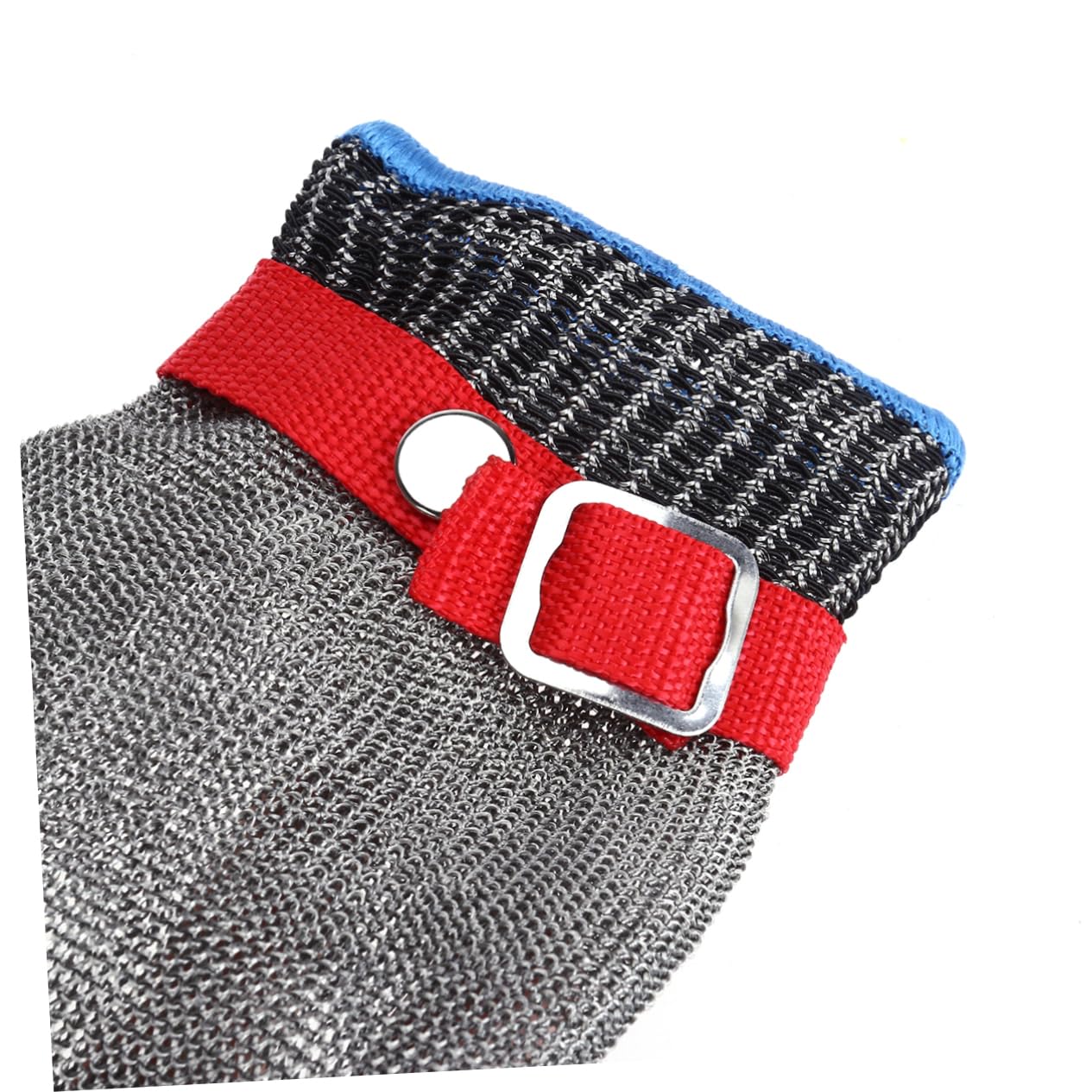 SEWACC 1stücke Arbeitshandschuh mit Schnittschutz und Stichfestigkeit Edelstahldraht-textil Unisex Einheitsgröße Schutzklasse Geeignet für Rechts und Linkshänder