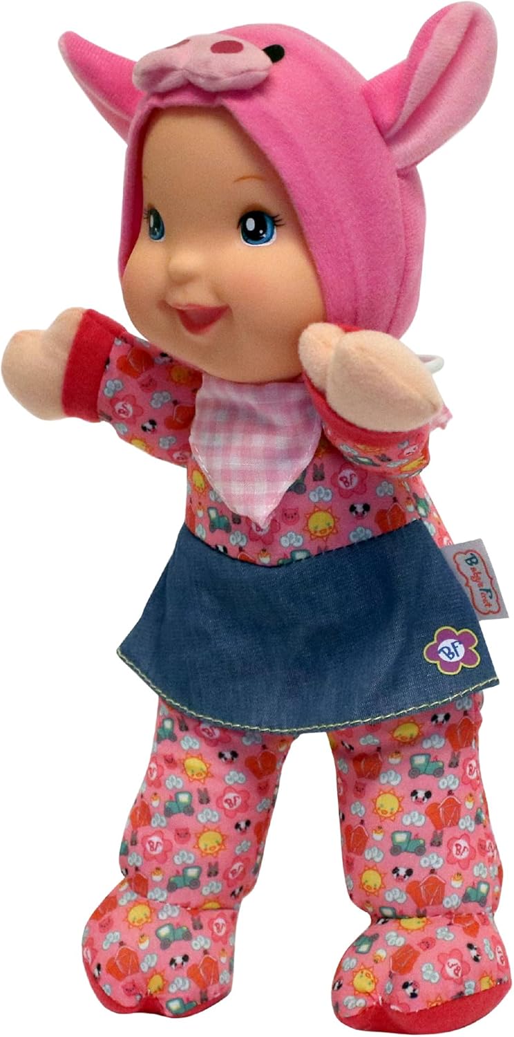 Baby's First 12" Farm Animal Friends Pink Pig Soft & Cuddly Singing Musical Doll, Sings Old McDonald Had a Farm