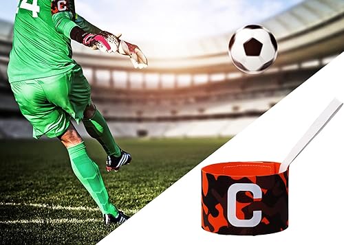 Miniatura 4 de ONLYKXY Captain Armbands 6x37CM2.36x14.56 pulgadas Ajustable Líder Brazalete para Fútbol Baloncesto Voleibol Escuela Equipo Competición Entrenador