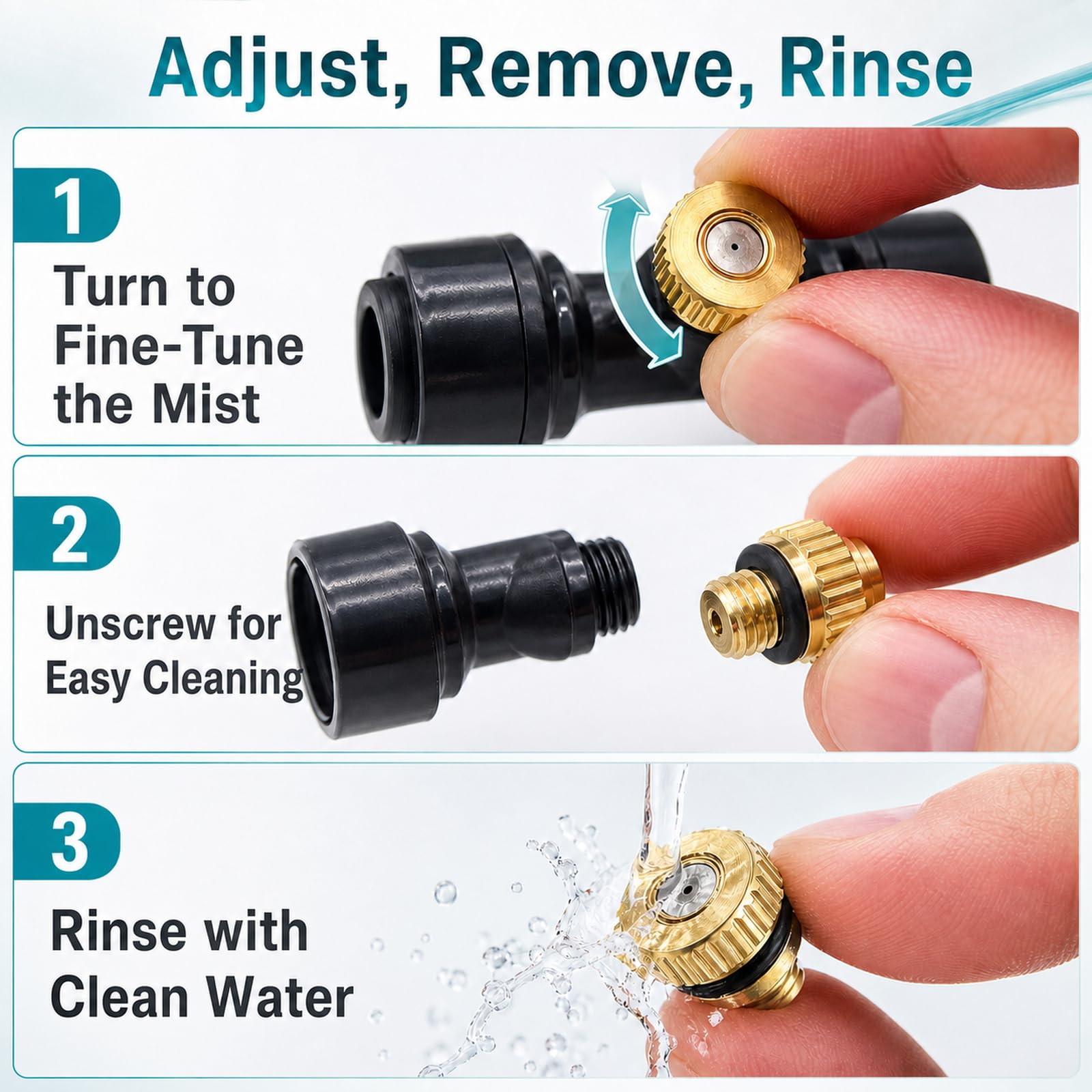 System Irrigazione Automatica,Sprinkler Irrigazione System,Kit Irrigazione Goccia Giardino,Leak-Proof And Rust-Proof,Prevent Leakage,Suitable for Patios And Potted Plants