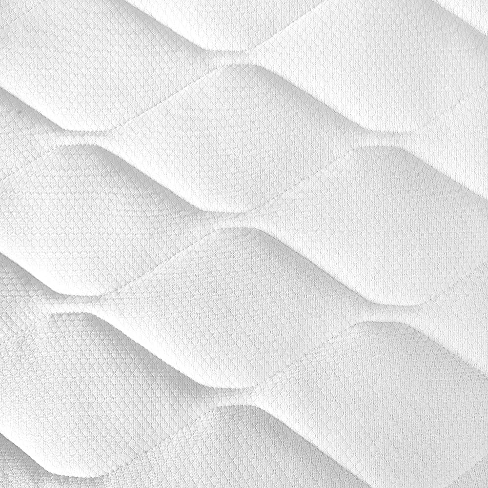 Comprarredo Materasso Matrimoniale memory 160x190 Olanda con rivestimento in tessuto trapuntato bianco, materasso traspirante e antiacaro rigidità media, Made in Italy