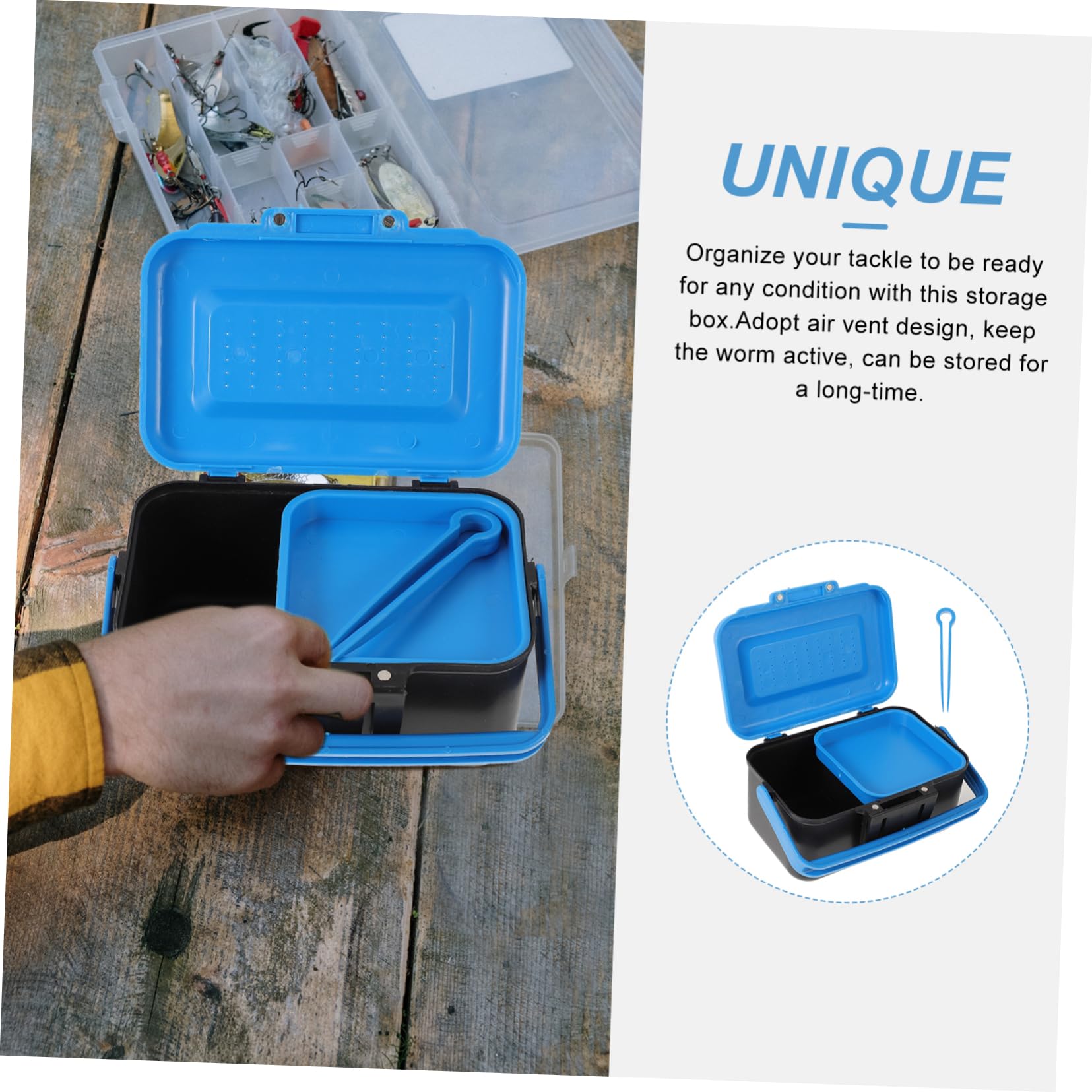 Boîte à Vers Pêche Boîte à Vers De Pêche - Lot De 2 Avec Couvercle Aéré | Pour Vers Rouges Et Appâts Vivants Accessoire Pêcheur Plastique Boîte à Vers Pêche Boîte à Vers De Pêche - Lot De 2 Avec Couvercle Aéré | Pour Vers Rouges Et Appâts Vivants Accessoire Pêcheur Plastique