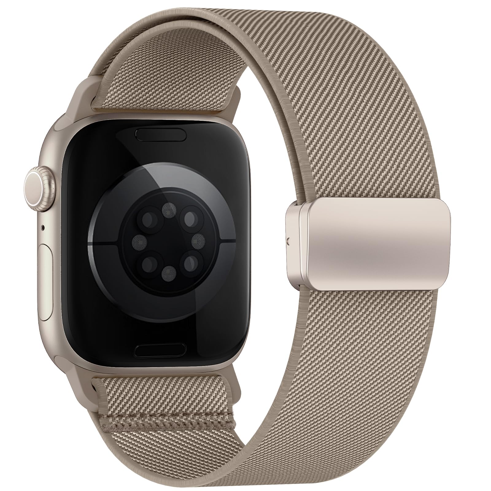 Yoohoo Elastisch Armband für Apple Watch Armband 40mm 42mm 44mm 46mm 41mm 45mm 38mm 49mm,Nylon Stoff Band Sport Strap Damen Herren für iWatch Series 11 10 9 8 7 6 5 4 3 SE/2 Ultra/Ultra 2/3