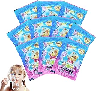 Bubble Solution,Safe Bubble Wand Solution Refill | 0.42oz Big Bubbles Pouches Refill Bubble Juice Refills for Kid's Playtime Outdoor Garden Ibuger
