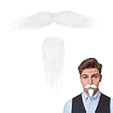 Yan Dream Self Adhesive Fake Handlebar Mustache and Goatee Small False Facial Hair Costume Accessory
