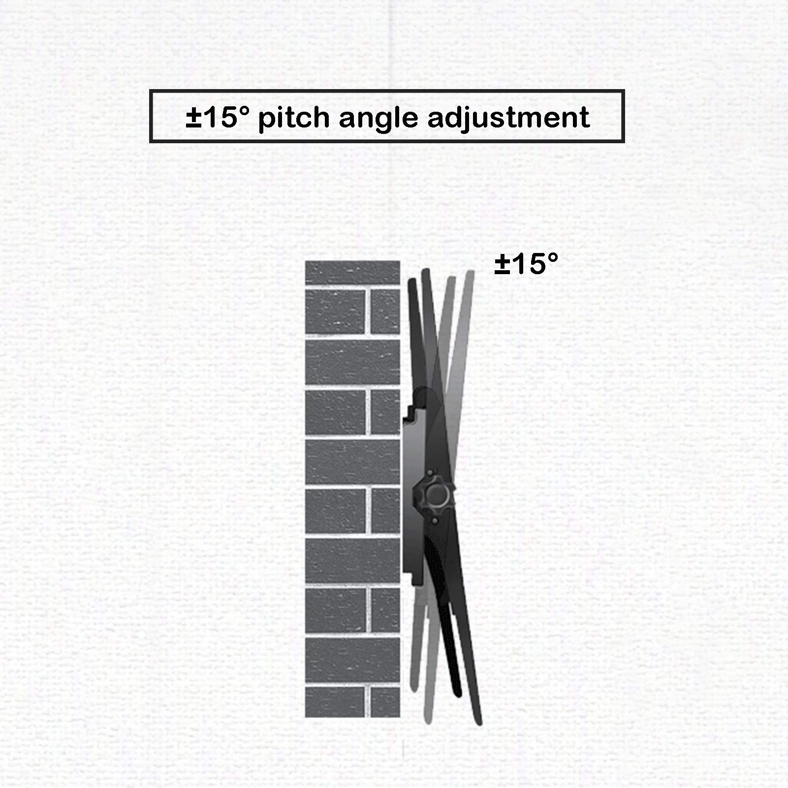 LIU- Soporte De Pared Inclinable for TV, Soporte De Fijación Universal for TV LCD LED De 26-55 Pulgadas, Ángulo Ajustable, VESA 400x400 Mm Soporta hasta 50 Kg