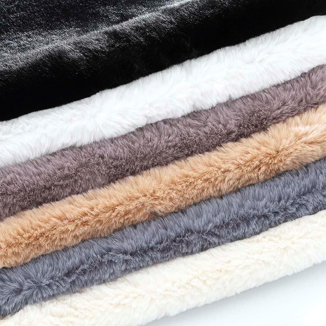 JAKAWIN Women’s Faux Fur Wraps and Shawls Bride Wedding Fur Stole Bridal Fur Shrug Scarf Cover Up for Women - Image 4