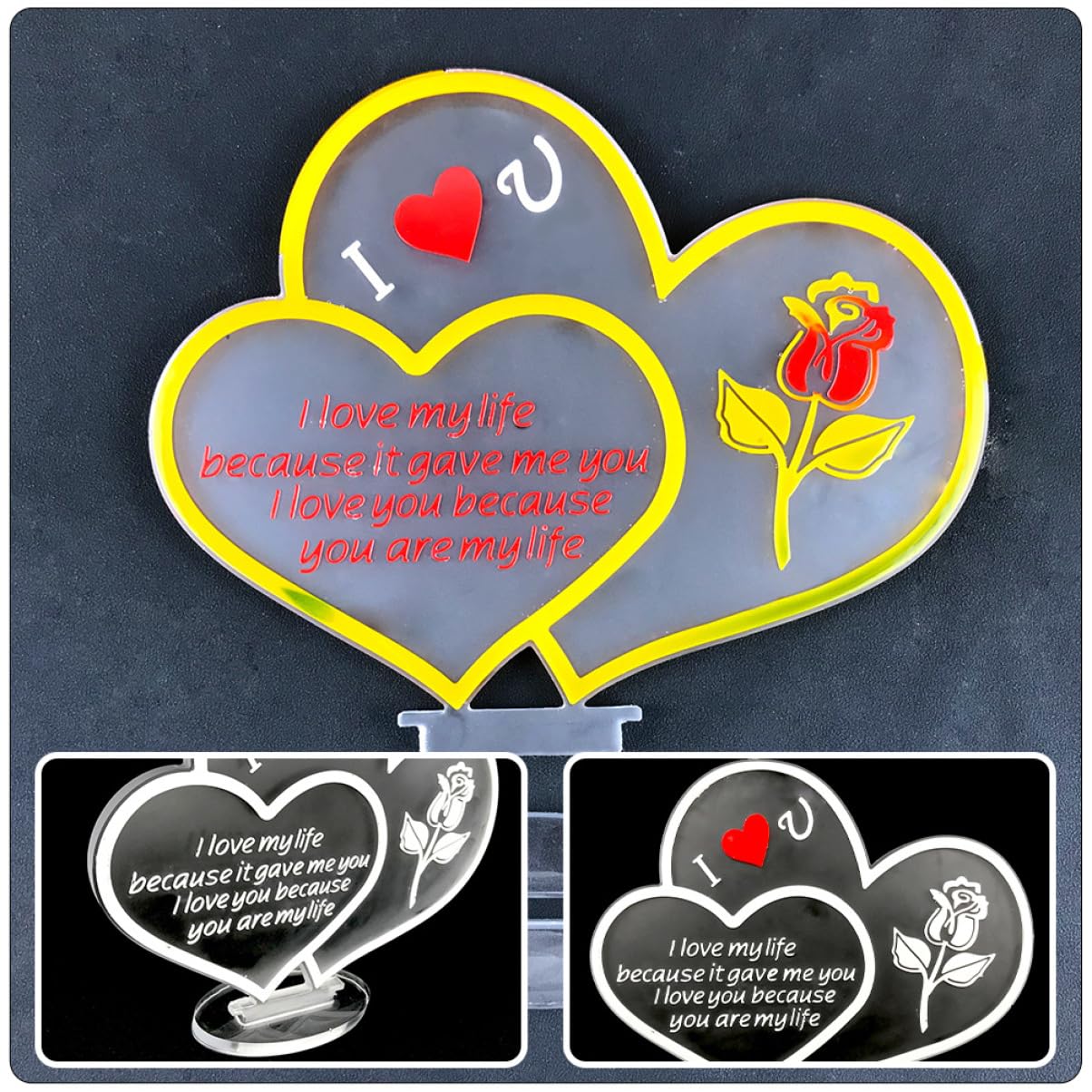 NUOBESTY 5 Ensembles Moule Pendentif Amour Anti Moule réutilisable Moule à Glace Moule à glaçon Rose Moule Bricolage en Forme de Coeur Moule de Signe de Coeur de Silicone Blanche