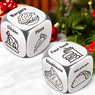 Winzwon Stocking Stuffers for Men Women Adults, Christmas Advent Calendar for Women, Funny Date Night Couple Gifts, Food Dice Anniversary Birthday White Elephant Valentines Day Gifts for Boyfriend