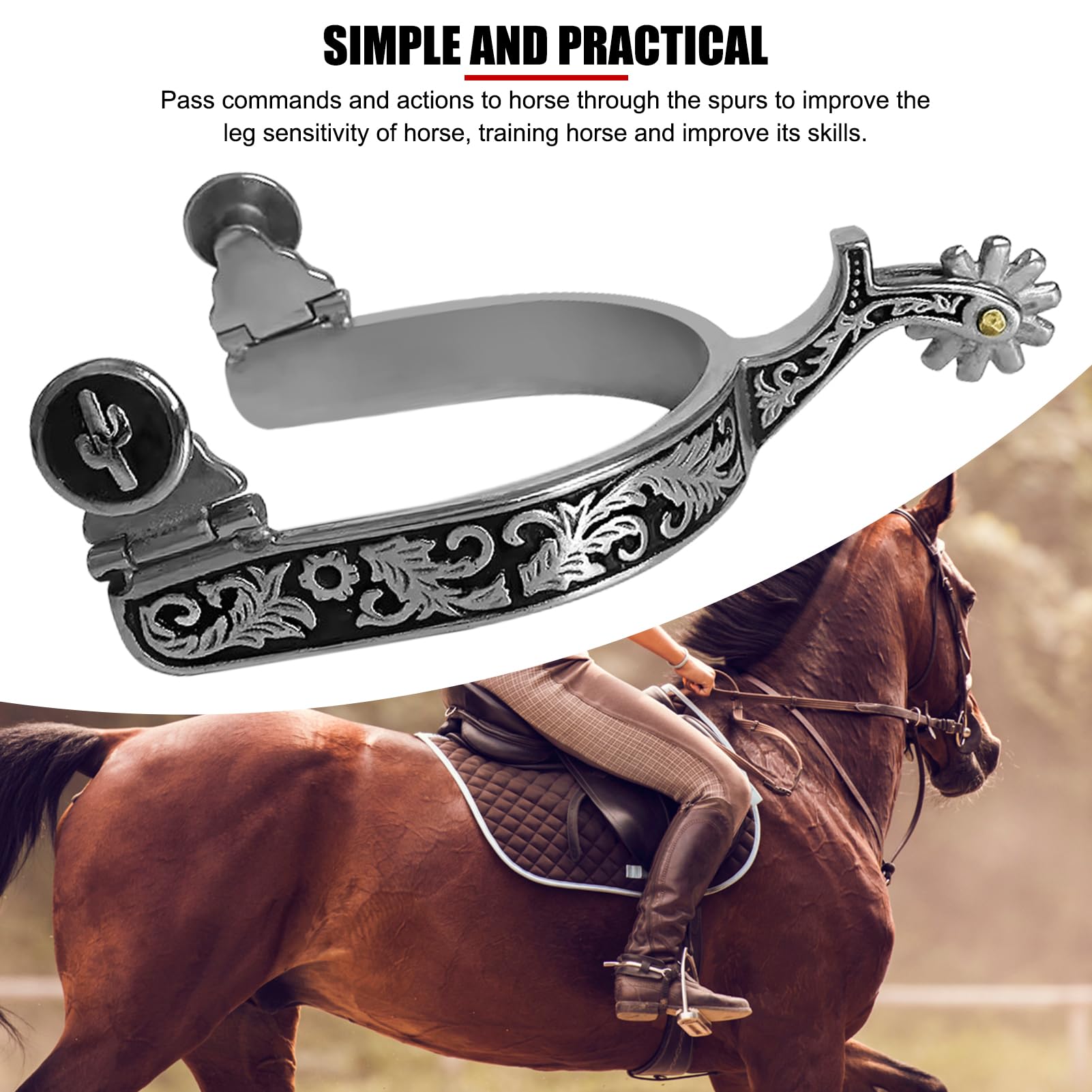 Lanières d'éperons Flower - STONEDEEK Bottes & éperons western - Equitation