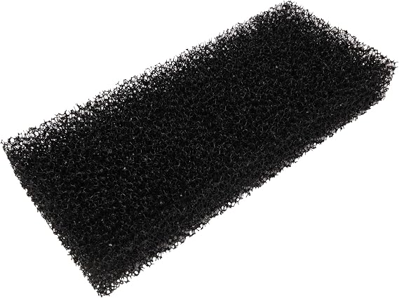 Filtermatte Für Aquarium 50x50 Cm, Schwarz, 20 PPI, Biochemischer Filterschwamm Für Mechanische & Biologische Filtration